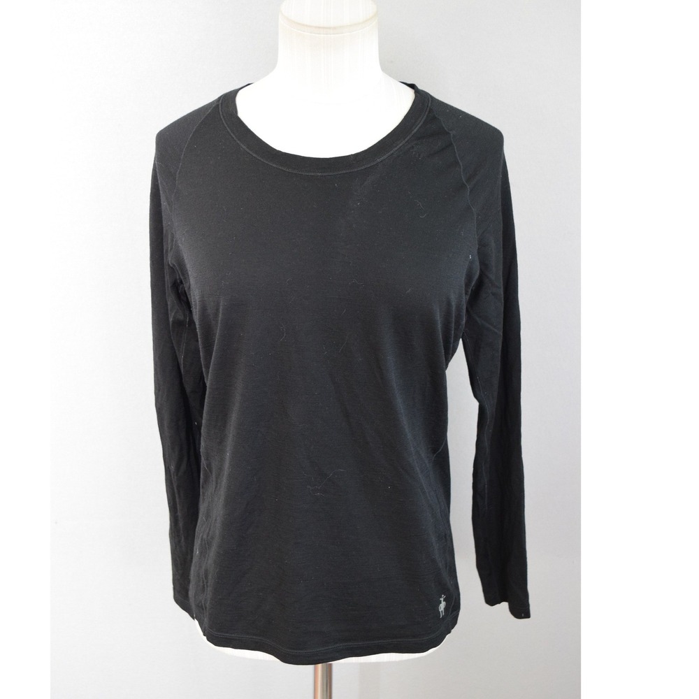 Smartwool Merino 150 Top M Black Long Sleeve Base Layer Womens Hiking Gorpcore